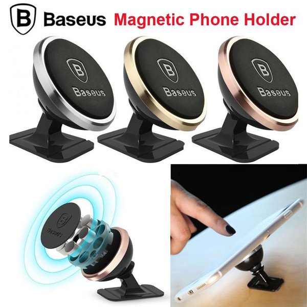 Support Auto Baseus 360° Rotation Magnetic Mount Holder - Groupe Phone